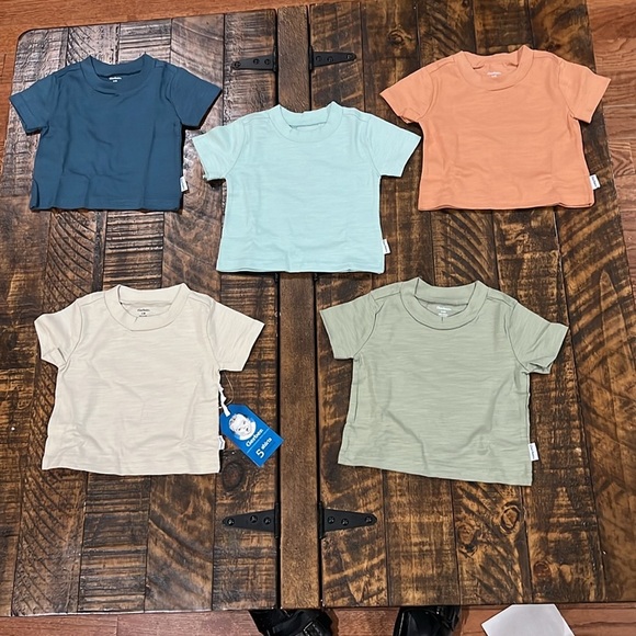 Gerber Cotton  Short Sleeve 5 Tees size - Picture 1 of 5